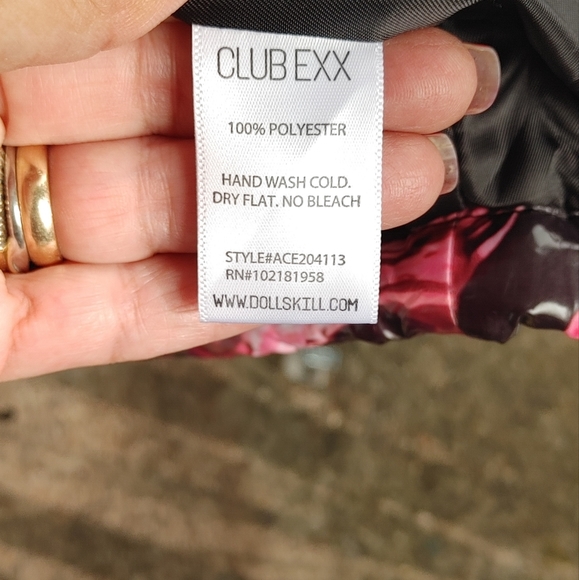 Club Exx Dools Kill Trippy Swirl Print Puffer SZ.L NWT - Picture 6 of 6